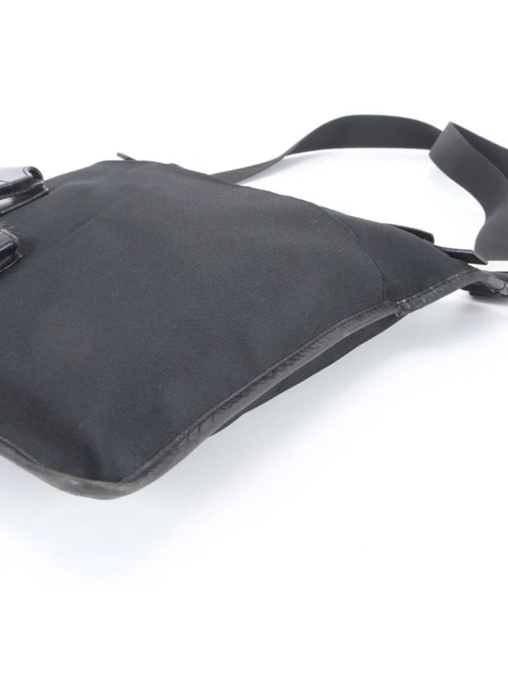 Gucci 019 Leather Shoulder Bag Crossbody Messenger Business Tote Black